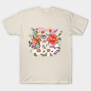 watercolor floral arrangement 2020 design T-Shirt